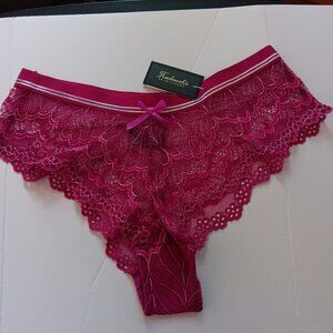 Frederick's Of Hollywood Women's Lace Caroline Panties 3 pairs